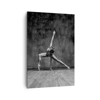 Canvas Print 70x100cm Wall Art Picture Dance Figure Black And White Artwork • £55.79