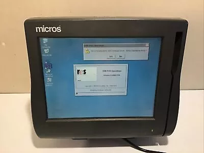 Micros Workstation  4 Ws4 Lx Terminal W/ Tabletop Mount 400614-001 • $35