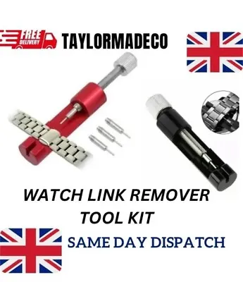 Metal Adjuster Watch Band Strap Bracelet Link Pins Remover Repair Tools Kit  UK • £2.60