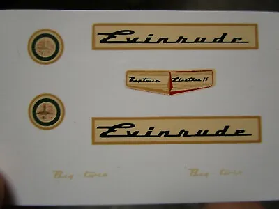 1957 K&O Evinrude Big Twin 35 Toy Outboard Model Boat Motor Reproduction Decals • $24.99
