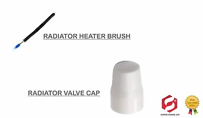 LONG REACH RADIATOR HEATING BRISTLE BRUSH DUST CLEANING CLEANER Valve Cap UK • £2.39
