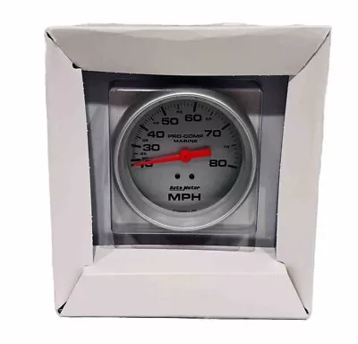 Auto Meter 3-3/8  Pro Comp Marine Mechanical Speedometer Gauge 0-80 MPH • $74.95
