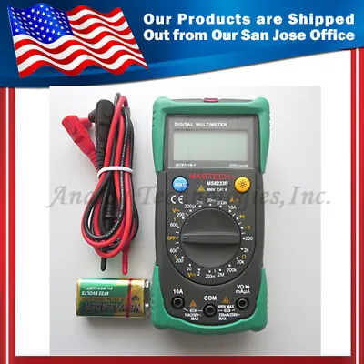 MASTECH MS8233B Palm  Digital Multimeters AC/DC DC Current Resistance Tester • $27.99