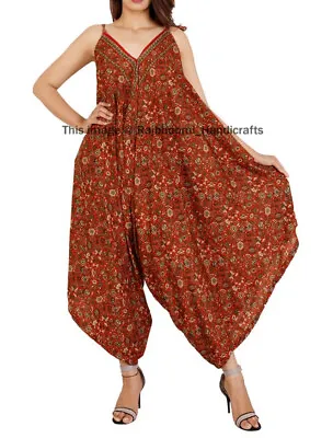 10Pc Of Indian Vintage Indian Silk Pre-Used Recycled Sari Dress Hippie Jumpsuits • $128.70