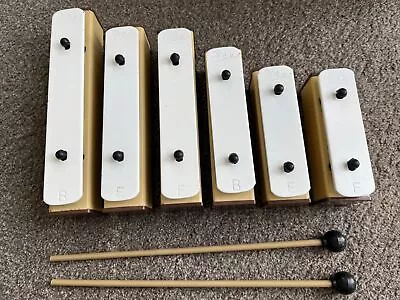 6 Percussion Plus Chime Bars With Pair Of Beaters • $6.20