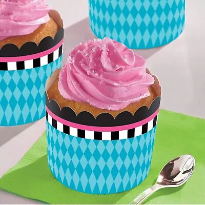 Mad Tea Party Alice In Wonderland Cute Kids Birthday Party Favor Scalloped Cups • $10.77