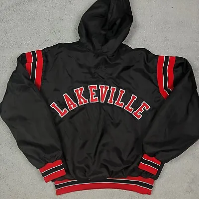 Vintage Lakeville Panthers Hockey Jacket Coat Quarter Zip Rennoc Classic • $49.95