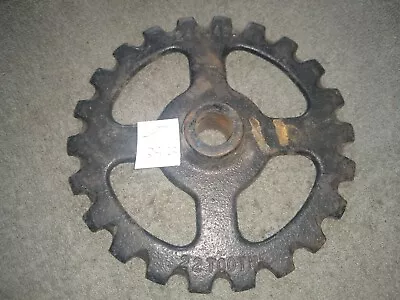 Vintage Cast Iron Gear Cog Sprocket Industrial Steampunk Art 7 1/4 22 Th 247040B • $54.99