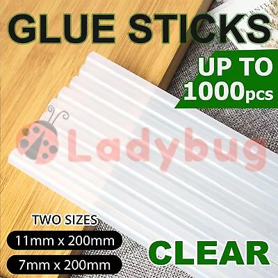 Bulk Hot Melt Glue Sticks Super Clear Adhesive Craft Stick Glue Gun 200mm • $4.99