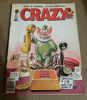 Crazy (Magazine) #94 So Long Chumps! Final Last Issue Marvel 1983 Vintage Comic • $28.49