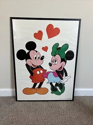 Walt Disney’s Mickey And Minnie Mouse Original Licensed 1980s Poster • $25