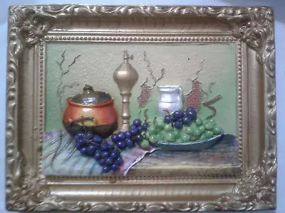 Montefiori Collection Still Life Relief - Italy Design - Antique Fruit Wine 3D • $59.99