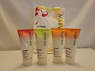 Mary Kay * Satin Hands Cream * Pomegranate Honeydew Peach * Lot Of 4  New • $45