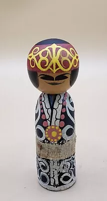 Hand-painted Traditional Vintage Japanese Kokeshi Nodder Doll • $8.99