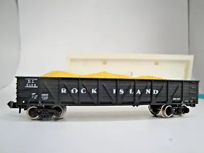 Parkway N Scale Rock Island Outside Braced Gondola 6144 In Original Box • $5.99