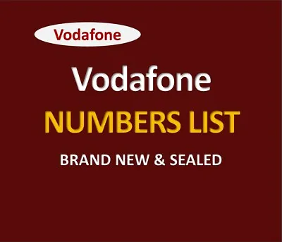 £3.99 • Buy Vodafone Gold Mobile Number Easy Memorable Business Vip 0777 Sim Card New List