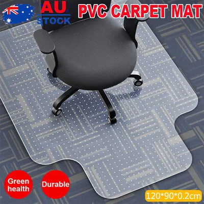 $37 • Buy Chair Mat Carpet Floor Protectors PVC Home Office Room Computer Work Mats 121x91