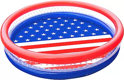 Americana 3 Ring Kiddie Pool 60'' X 12'' | For Kids Toddlers Children Adults| Ba • $30.13