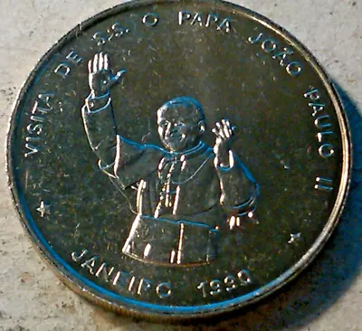 Cape Verde Islands 100 Escudos 1990 Pope John Paul Ii Visit Unc Coin • $24.99
