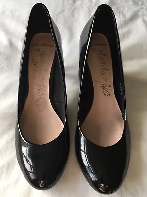 Ladies Women's M&S Marks And Spencer Patent Leather Court Shoes • £10