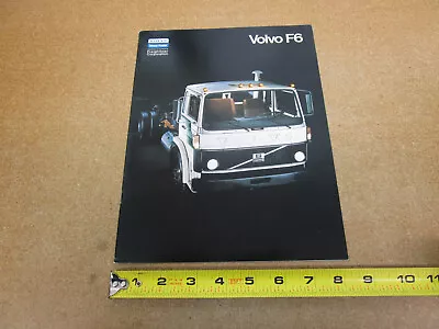 1979 VOLVO F6 Cabover Semi Low COE Truck Sales Brochure 16 Pg ORIGINAL • $9