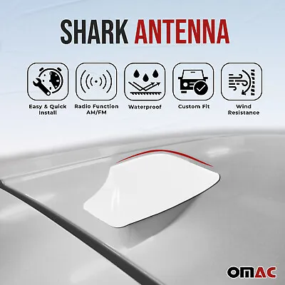 $13.90 • Buy Car Shark Fin Antenna Roof Radio AM/FM White Fits Mercedes Benz