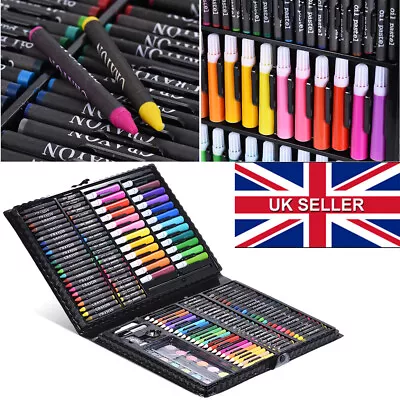 168PCS Kids Colouring Set Drawing Set Art Case Pencils Painting Childrens Child • £11.90