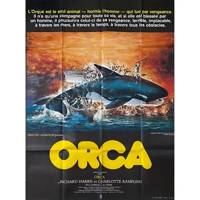ORCA Movie Poster  - 47x63 In. - 1977 - Michael Anderson Richard Harris • $59.99