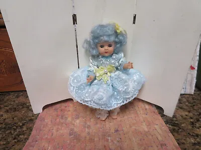 Vintage 8 Virga Lollypop Doll-Blue Hair 50s-special Club Rare Dress-Ginny Friend • $29