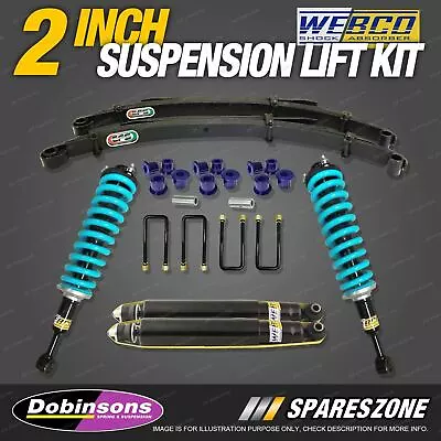 50mm Lift Kit Complete Strut Dobinsons Coil EFS Leaf For Navara D40 No STX550 • $1289