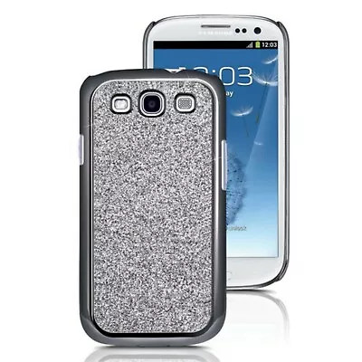 Glamorous Slim Snap Case For Galaxy S3 Chrome/Silver Glitter MacBeth NEW $20 • $10.85