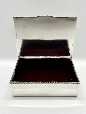 VTG Prill Silver Co. Sterling Silver Jewelry/ Cigarette Box 4.75  X 3.5  X 1.25  • $99.99