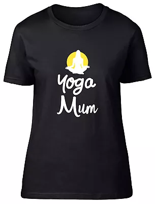 Yoga Mum Fitted Womens Ladies T Shirt • £8.99