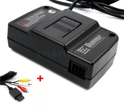 New Power Supply Adapter Pack For N64 Nintendo 64 + PAL AV RCA Cable AU Plug • $29.99