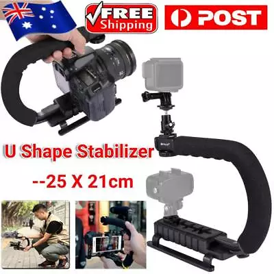 Video Camera Stabilizer Shoe Mount Handle Grip Rig For Canon Nikon DSLR Cameras • $16.57