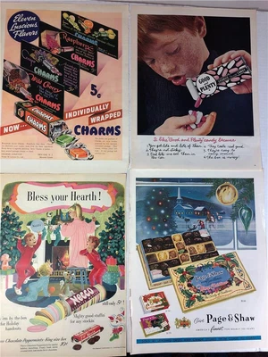 $29.95 • Buy Vintage Lot Advertising (20) Print Ad Charms Necco Good Plenty Planter More RARE