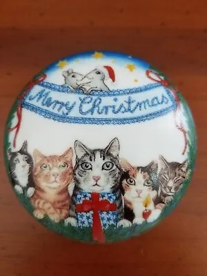 Ardleigh Elliott Music Trinket Box Happy Cats  We Wish You A Merry Christmas  78 • $25