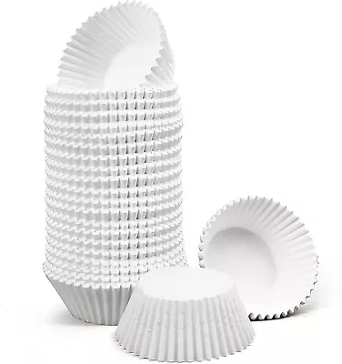 Standard White Cupcake Liners 500 Count Food Grade Grease-Proof Baking Cup Paper • $7.59