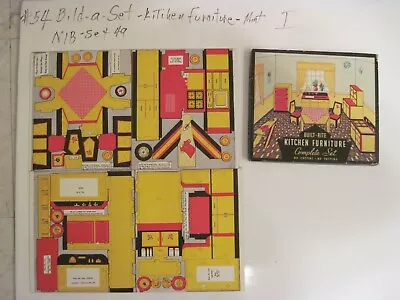 Vintage Built Rite Cardboard Kitchen Furniture Set (free Shipping) • $65