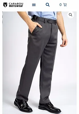 BRAND NEW ~ CARABOU Cavalry Twill Mens Trousers Size 44s Dark Grey RRP £32 • £15.99