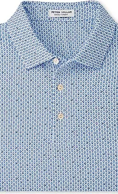  New Peter Millar Summer Comfort Martini Mens Large Golf Polo Shirt Tags • $64.99