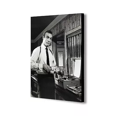 James Bond Vodka Martini - Connery - Canvas Wall Art Framed Print Various Sizes • £12.99