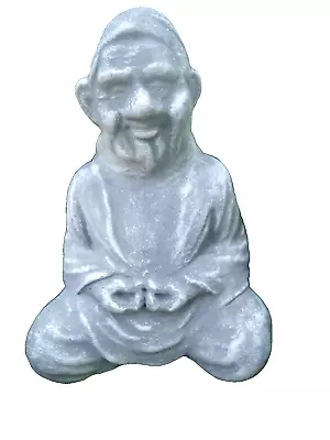 Latex Gnome Buddha Mold Plaster Concrete Meditation Elf Mould 5 H X 3.5 W • $47.95
