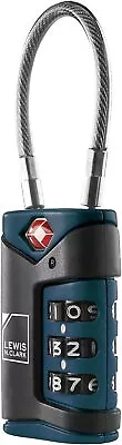 TSA-Approved Combination Luggage Lock With Steel Cable Lewis N Clark • $7.99