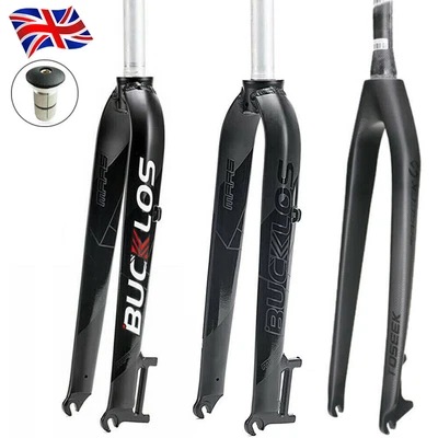 £59.95 • Buy MTB Carbon/Aluminum Fork 26/27.5/29  Mountain Bike Straight/Tapered Rigid Fork