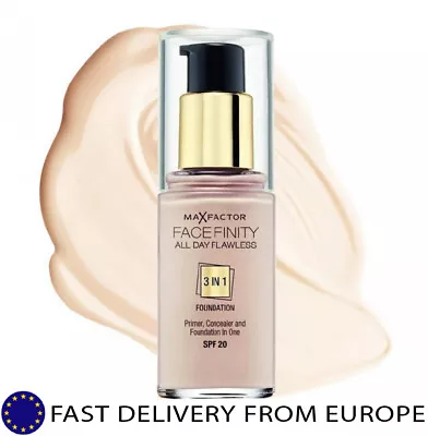 Max Factor Facefinity All Day Flawless 3-in-1 Foundation 30 Ml SPF 20 5 Colors • $15.99