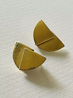 🌱VTG Monet Gold Tone Stud Post Pierced Earrings Signed • $1