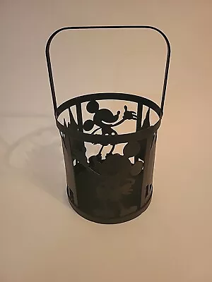 Disney MICKEY MOUSE Metal Lantern Candle Holder Silhouette 6  X 6  • $8.99