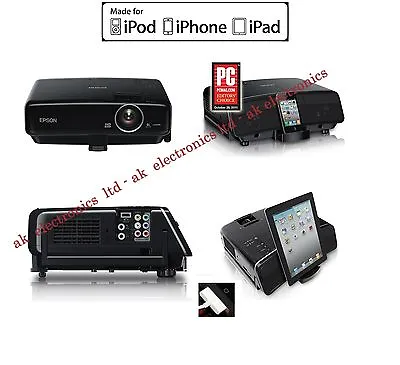 £249.99 • Buy Epson MG-850HD 3LCD 2800 Lumens Home Cinema IPad IPhone Dock HD Projector