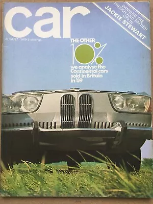 Car Magazine - August 1969 - Alfa 1750 V Audi 100 V BMW 1800 V Pug 504 NSU Prin • £9.99